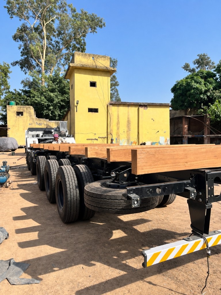 Truck chassis during requirement discussion and body planning